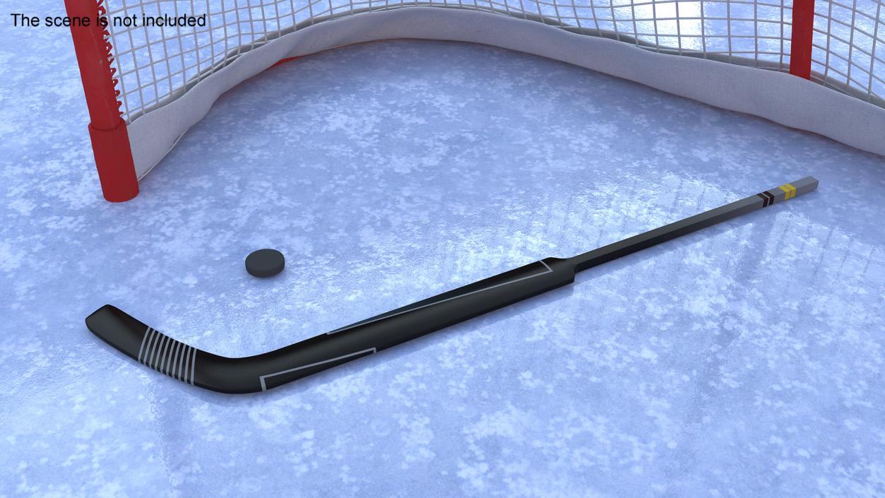 3D Goalie Ice Hockey Stick model