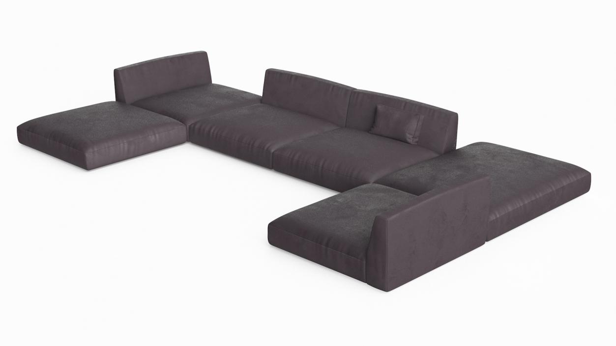 Contemporary Sectional Sofa 3D