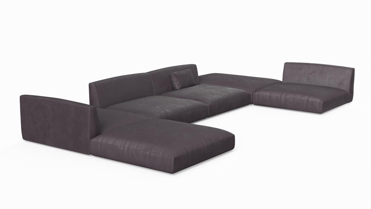 Contemporary Sectional Sofa 3D