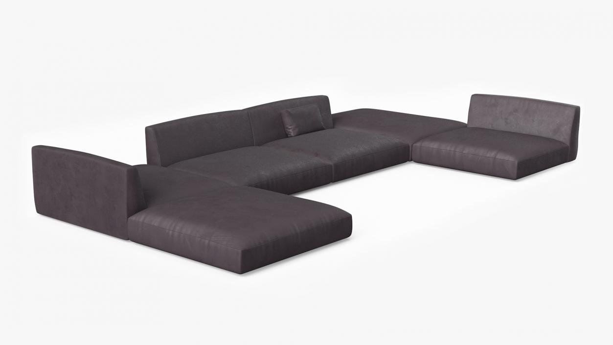 Contemporary Sectional Sofa 3D