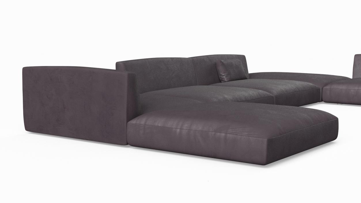 Contemporary Sectional Sofa 3D