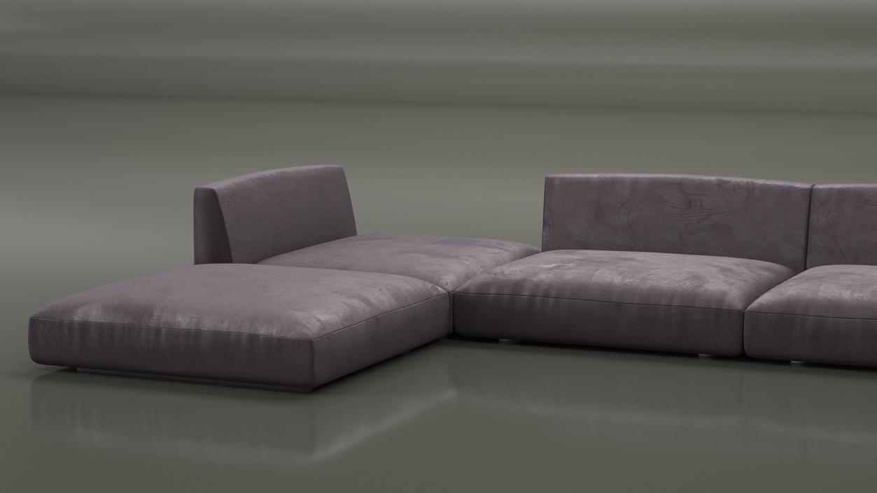 Contemporary Sectional Sofa 3D