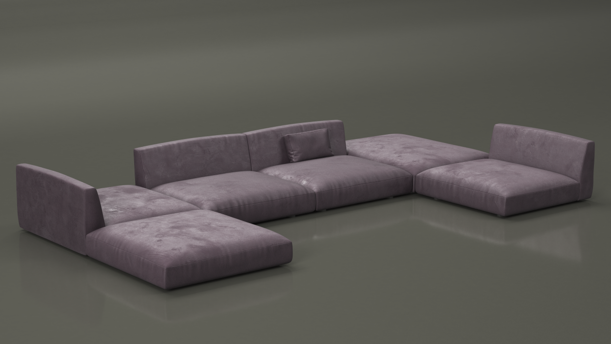 Contemporary Sectional Sofa 3D