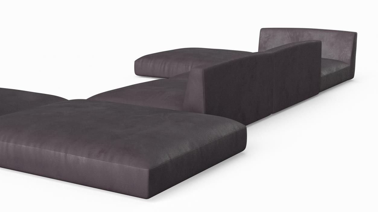 Contemporary Sectional Sofa 3D