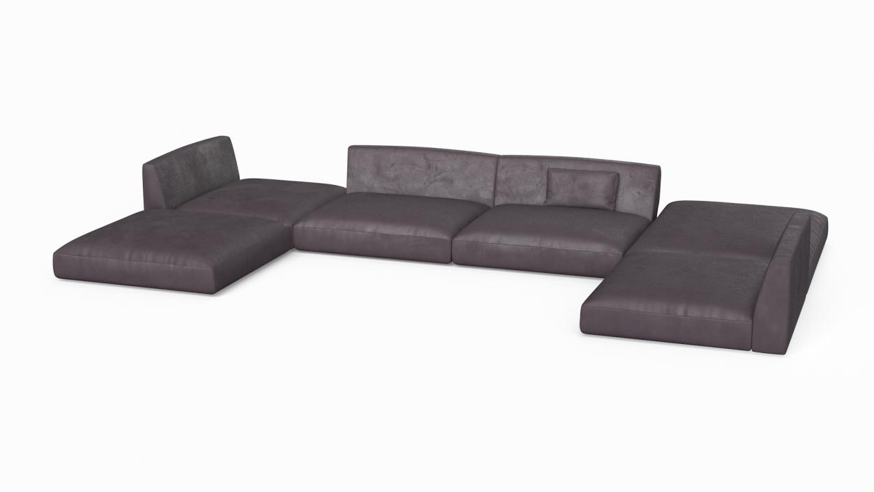 Contemporary Sectional Sofa 3D