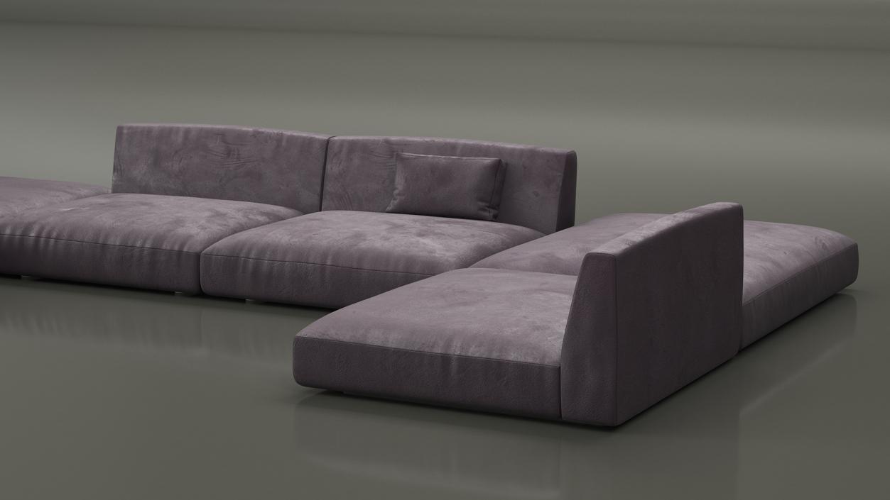 Contemporary Sectional Sofa 3D