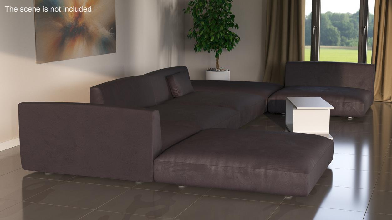 Contemporary Sectional Sofa 3D