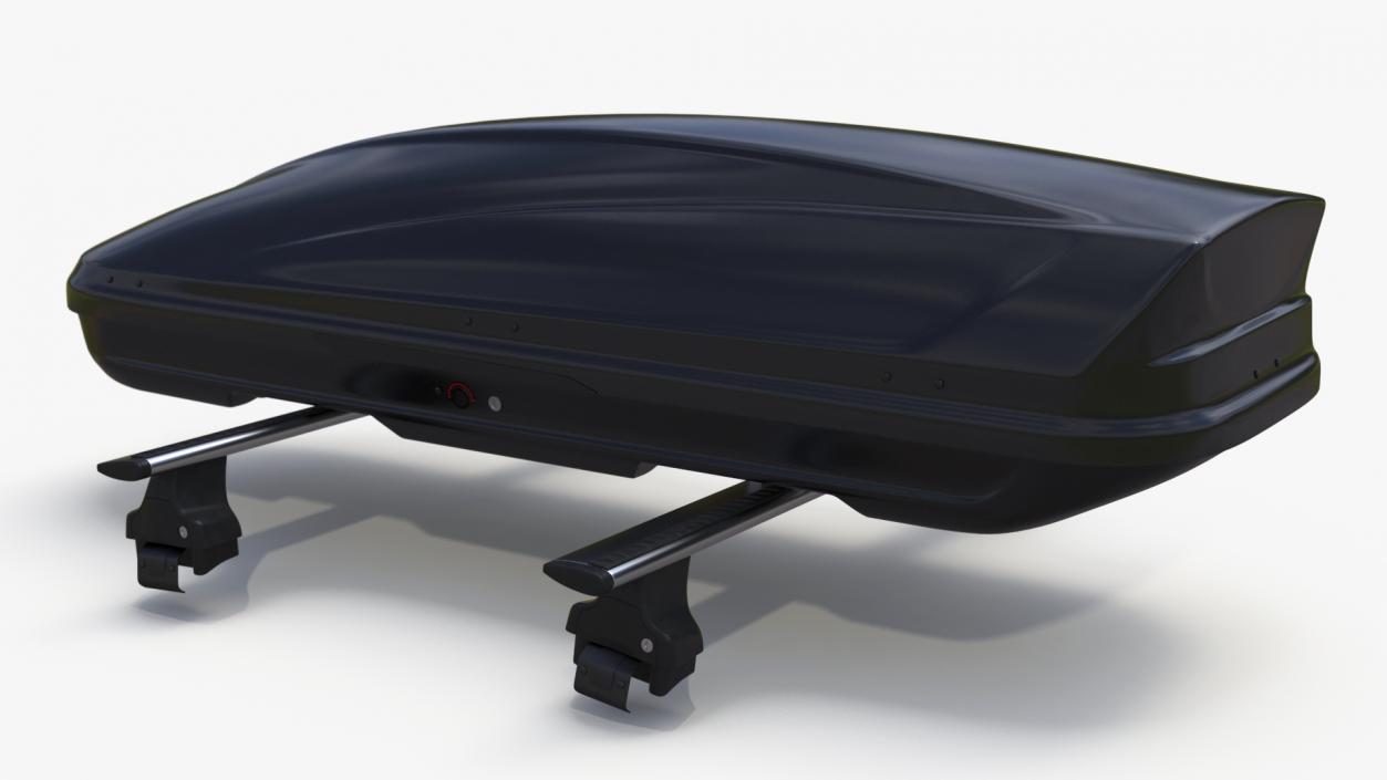 Porsche Taycan Turbo Black with Roofbox 3D model