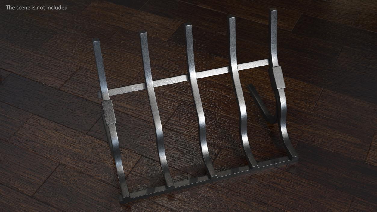 3D Vertical Fireplace Log Grate model