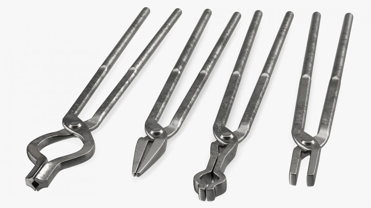 3D model Blacksmith Tongs Set