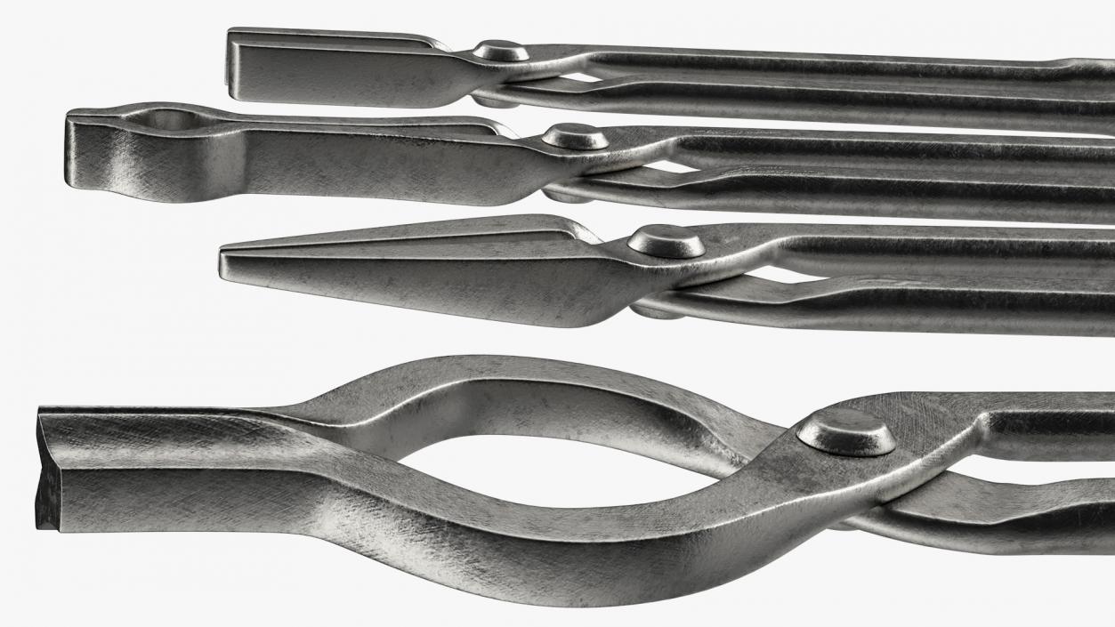 3D model Blacksmith Tongs Set