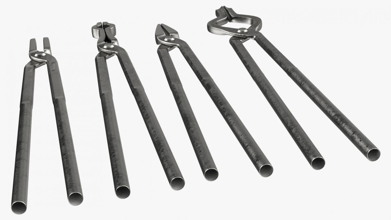 3D model Blacksmith Tongs Set