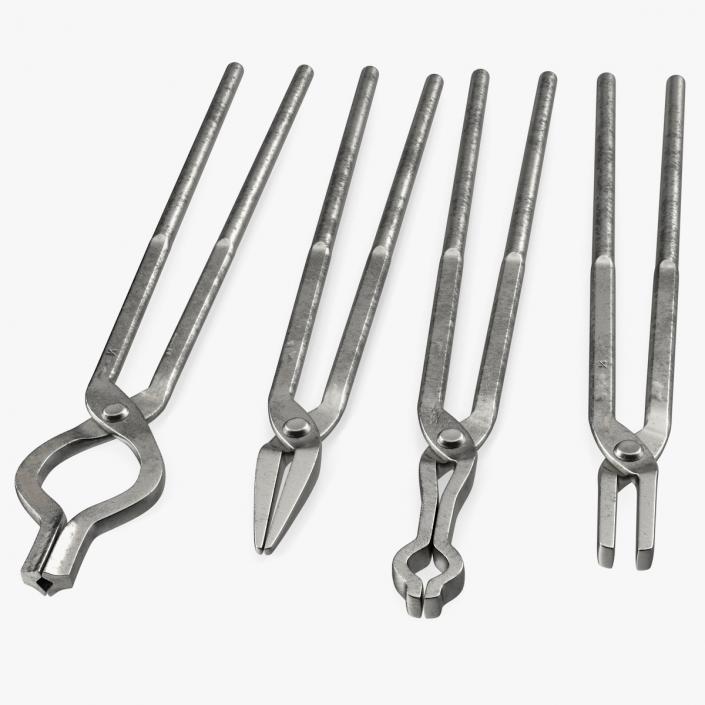 3D model Blacksmith Tongs Set