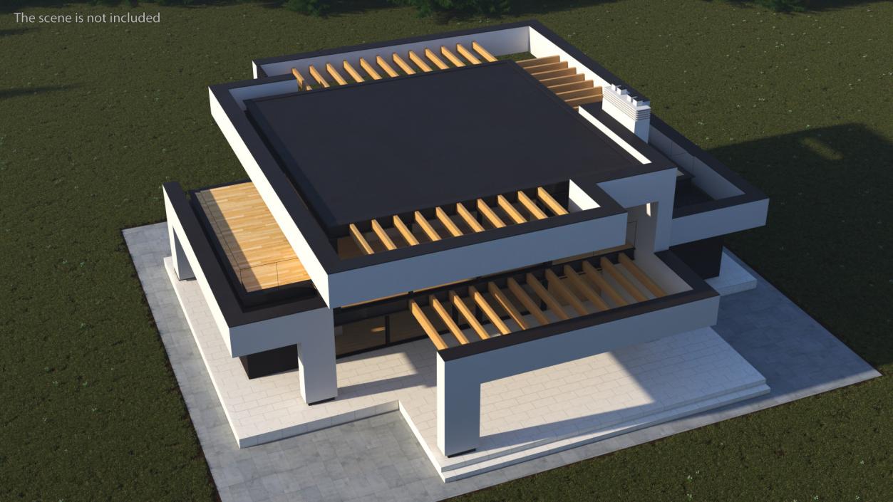 3D Modern House White model