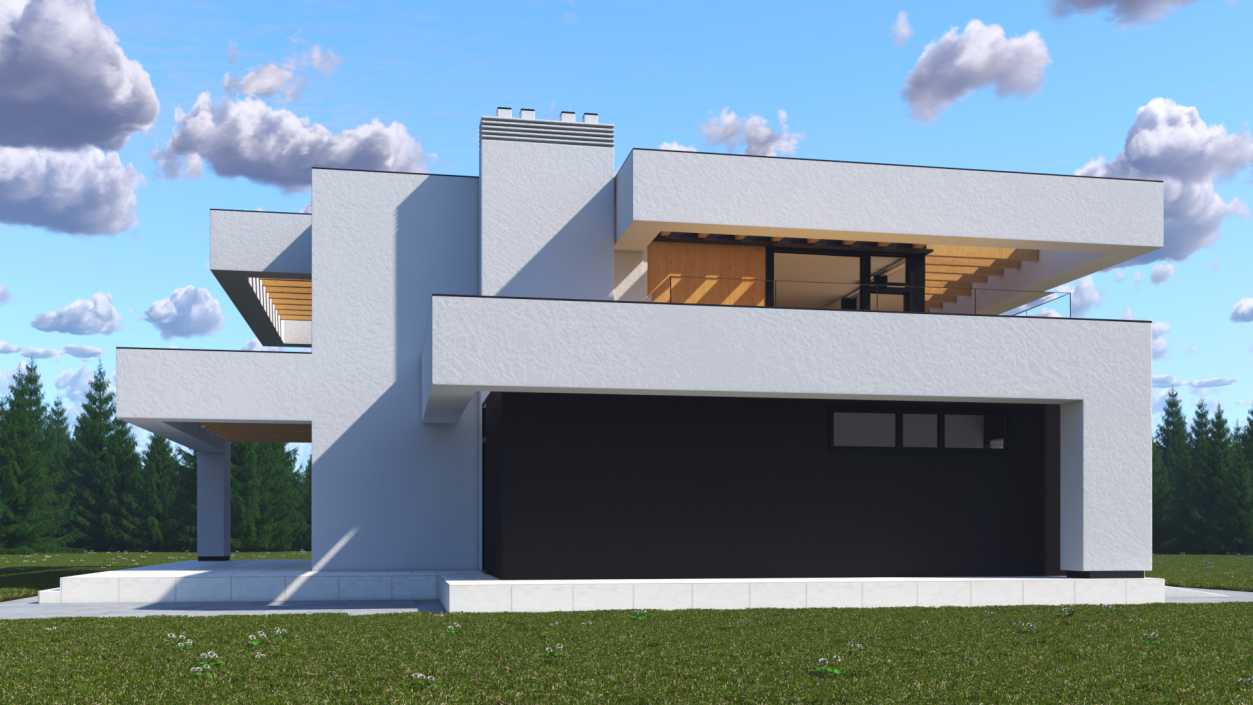 3D Modern House White model