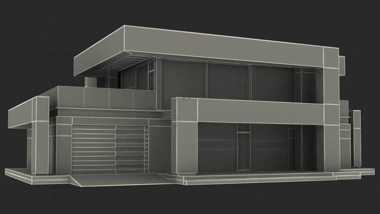 3D Modern House White model