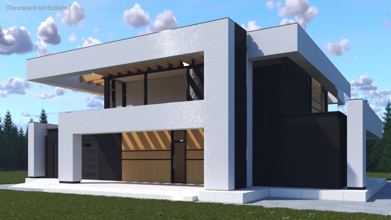 3D Modern House White model