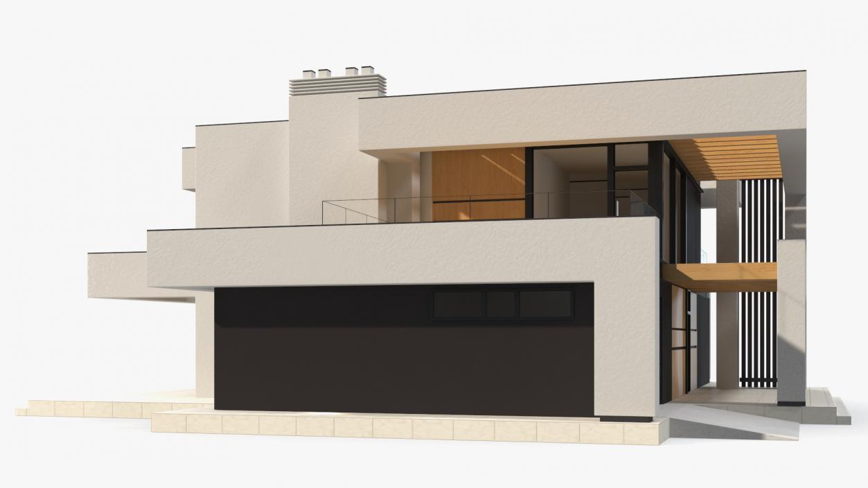 3D Modern House White model