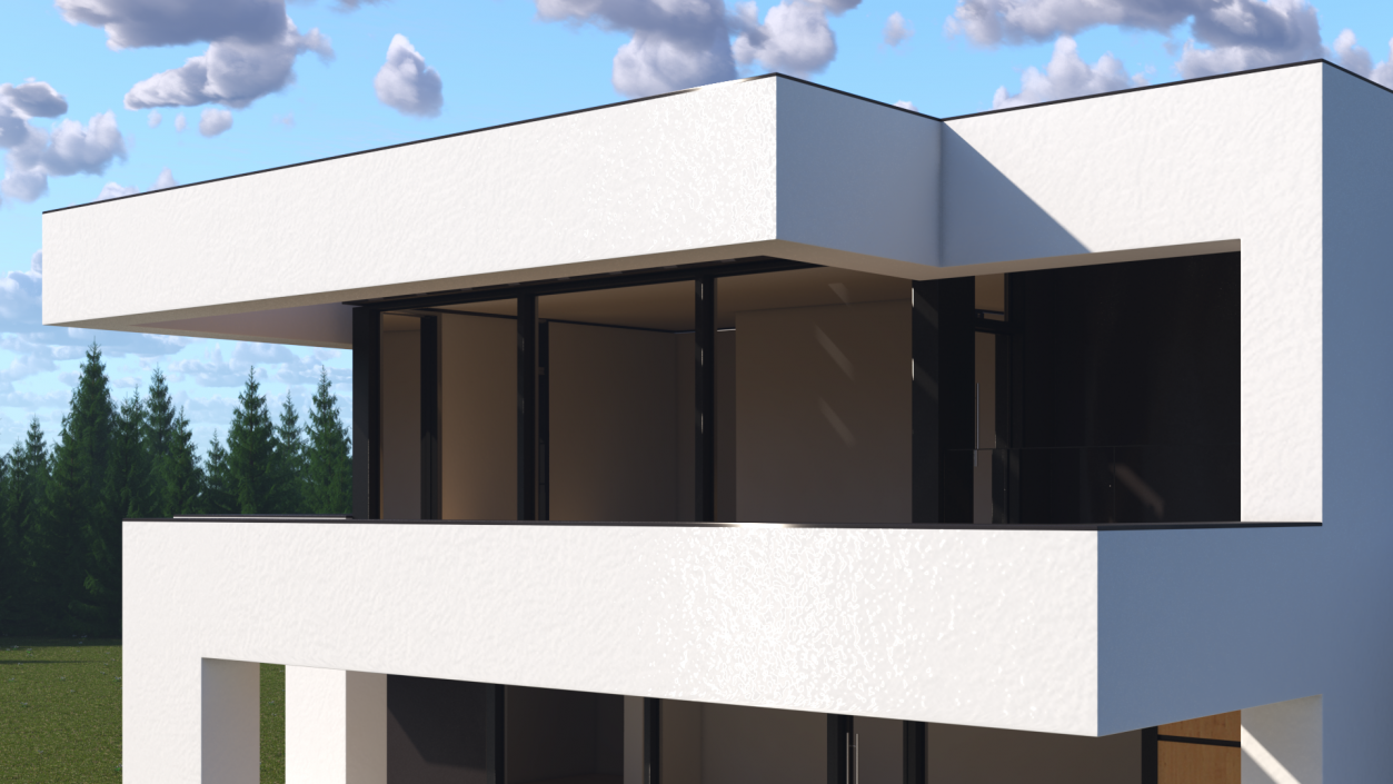 3D Modern House White model