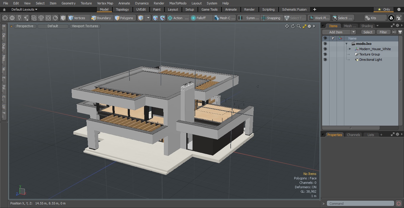 3D Modern House White model