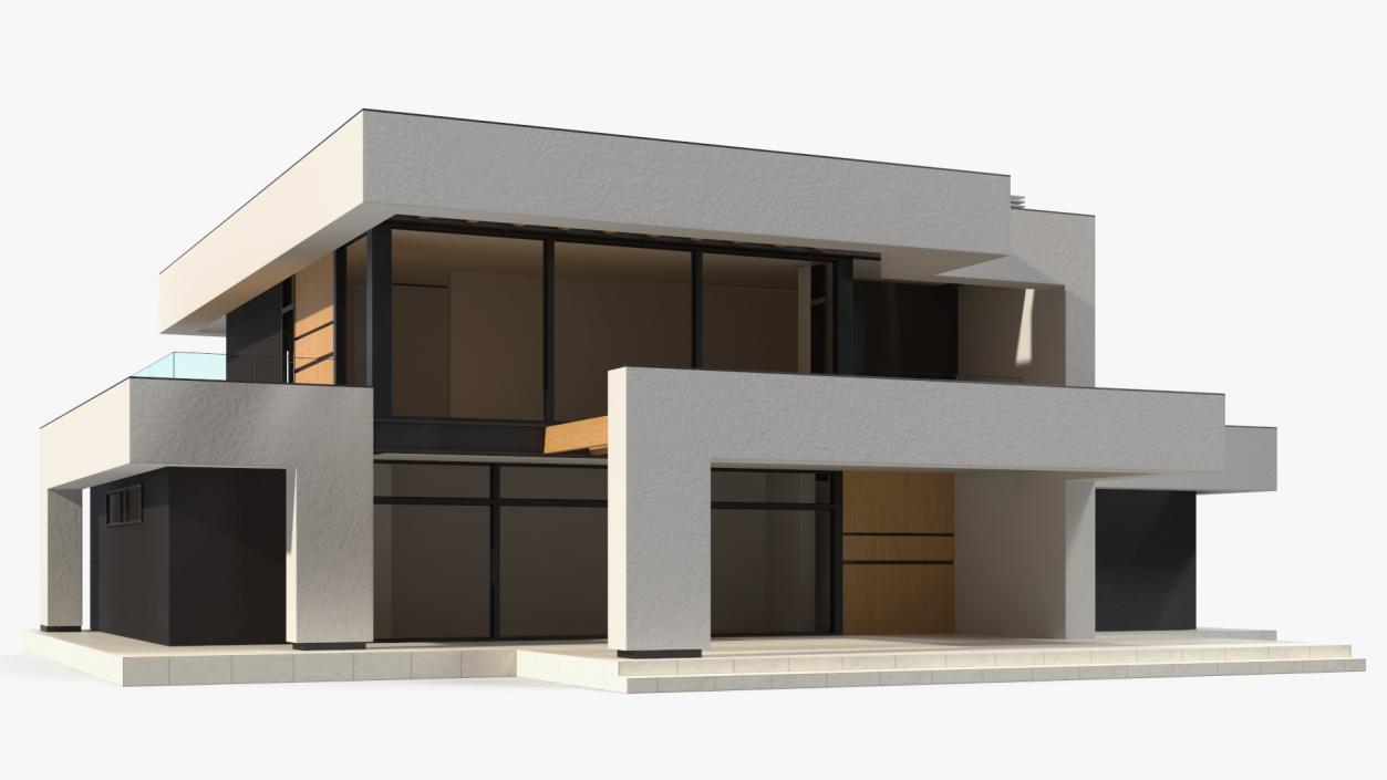 3D Modern House White model