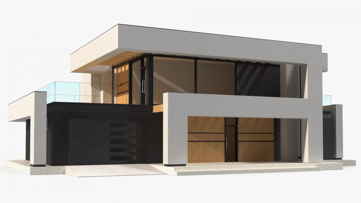 3D Modern House White model