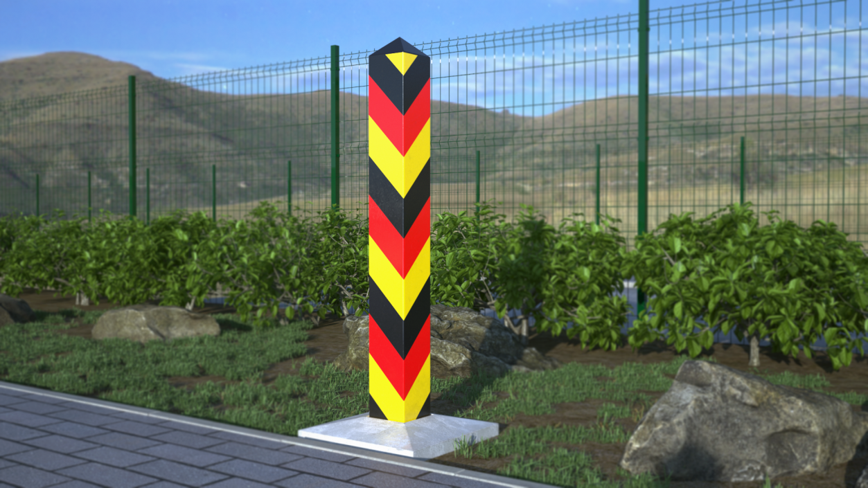 Border Post of Germany 3D