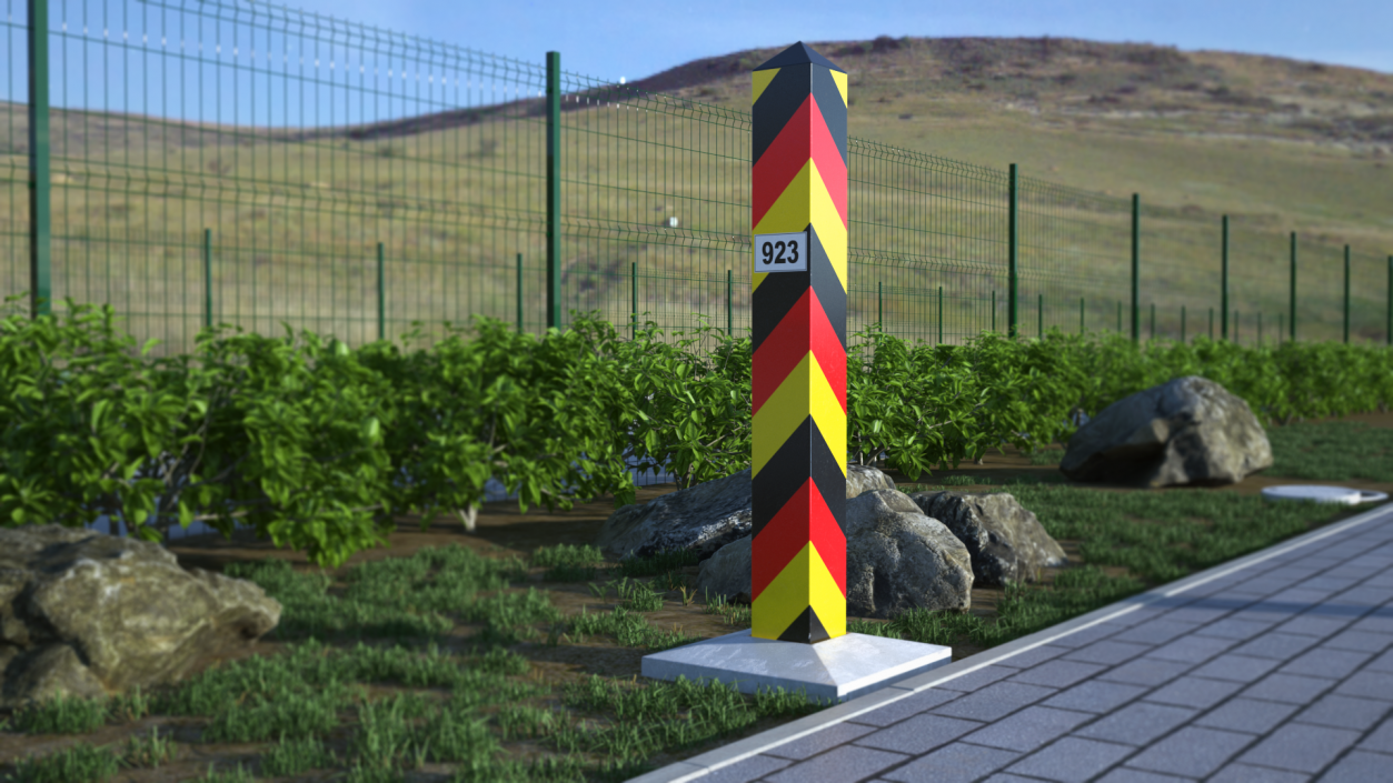 Border Post of Germany 3D