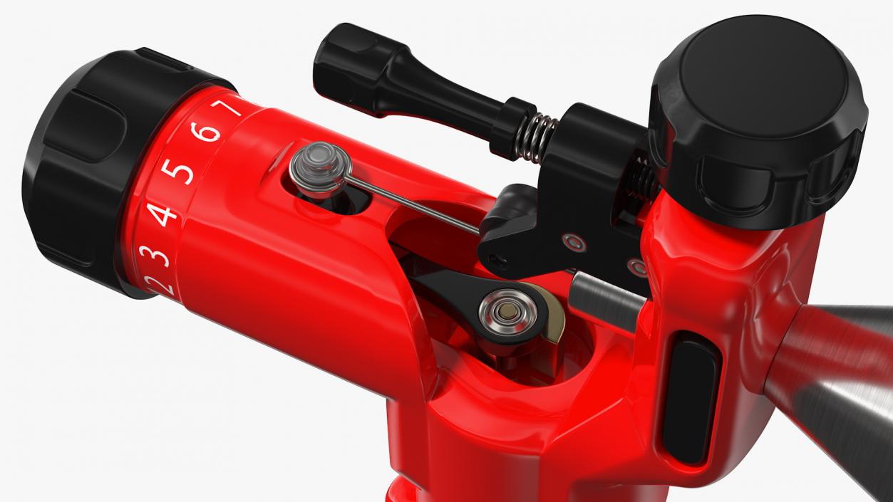 3D Professional Rotary Tattoo Machine Red model