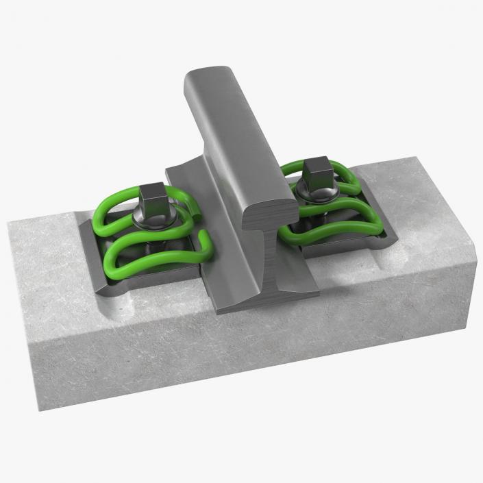 3D SKL Vossloh Clip Rail Fastening System model