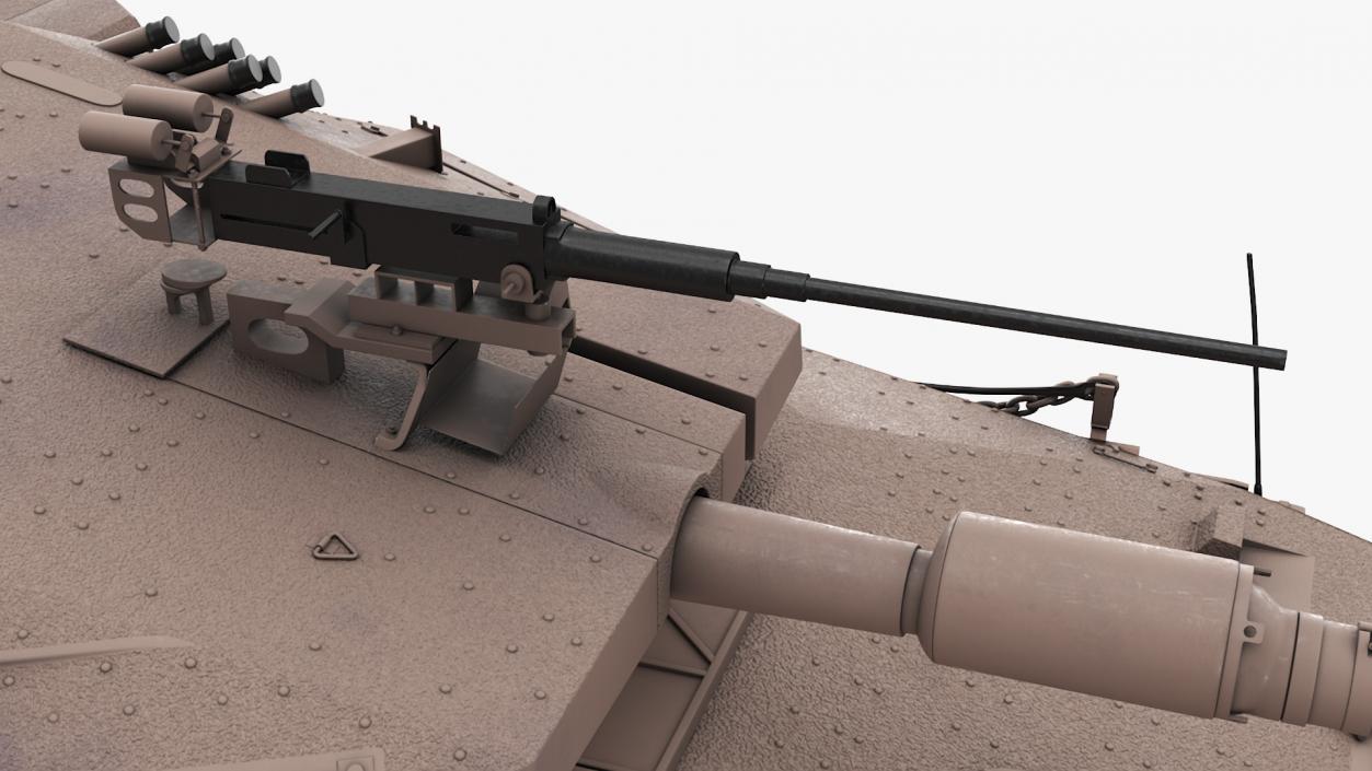 3D Israeli Tank Merkava 5 Beige model