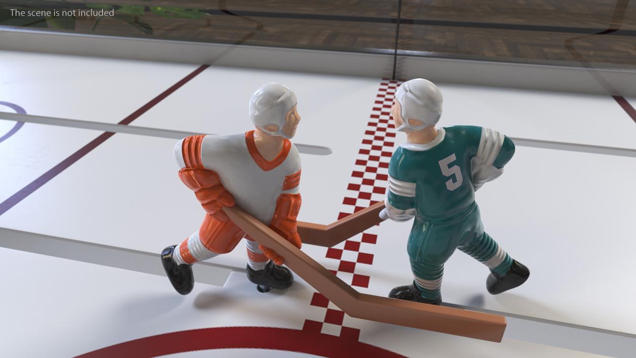 3D model Stick Hockey Table Rigged