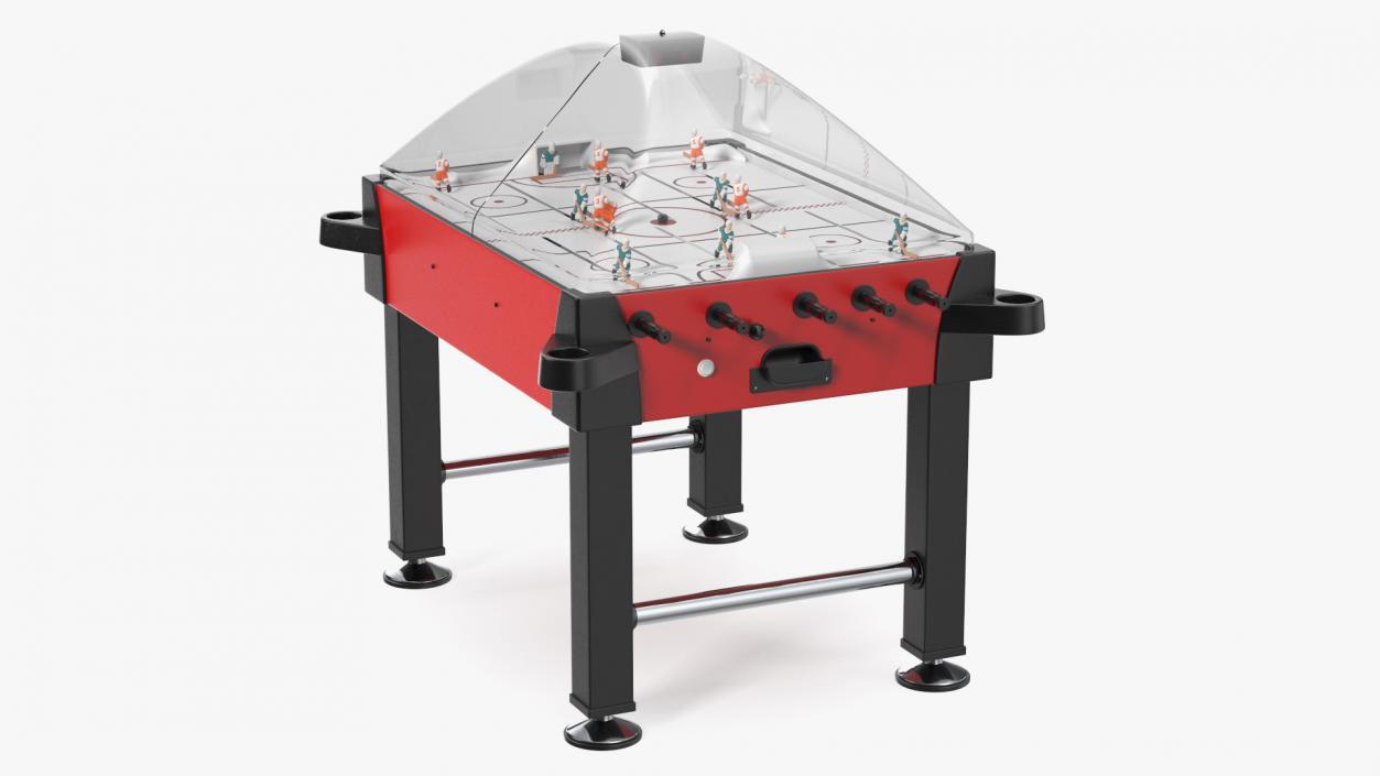 3D model Stick Hockey Table Rigged