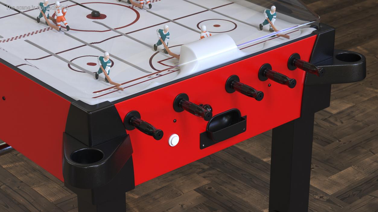 3D model Stick Hockey Table Rigged