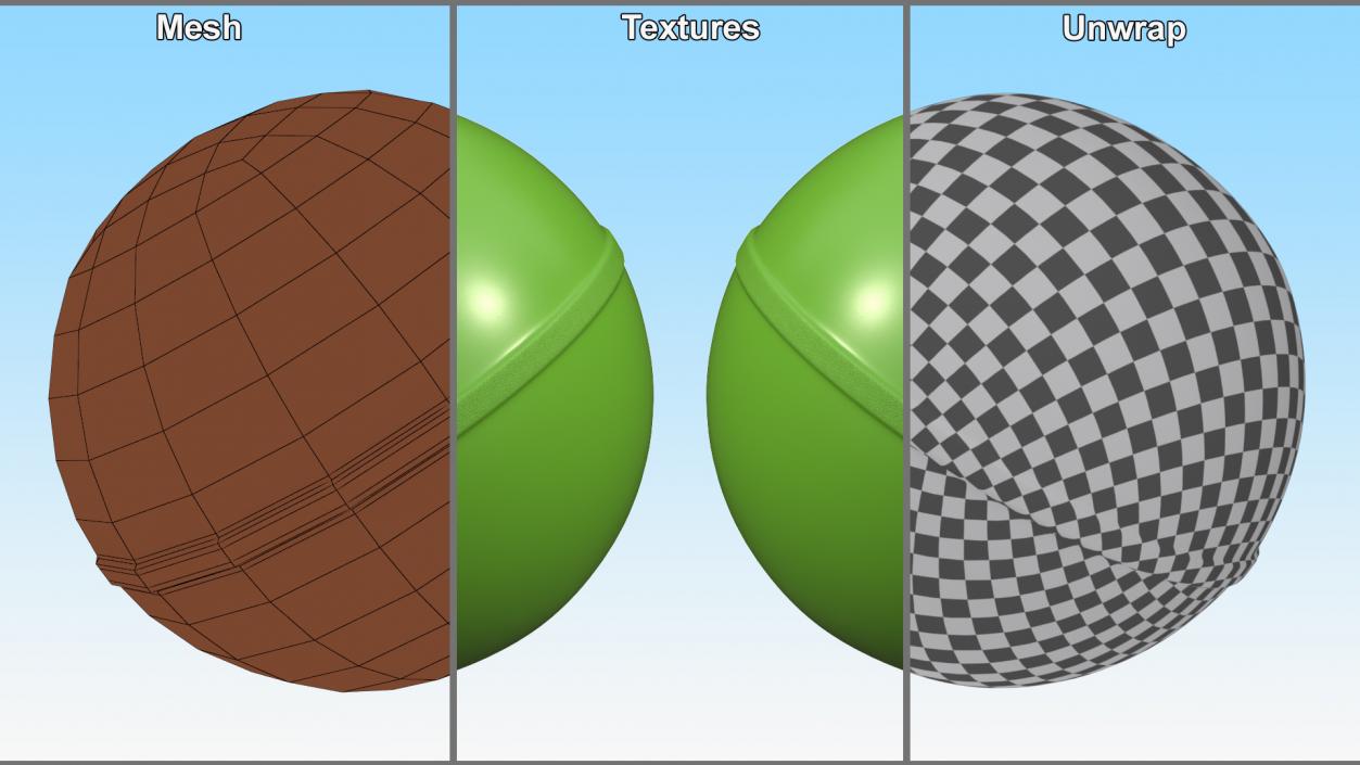 3D model Elastic Bouncy Ball Green