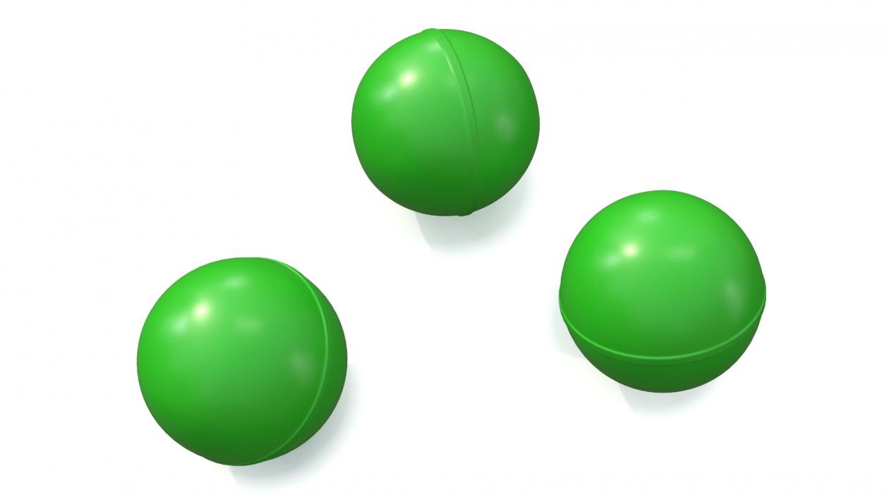 3D model Elastic Bouncy Ball Green