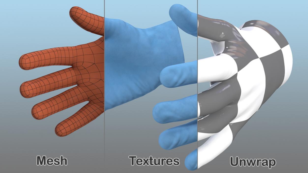 3D model Medical Protective Gloves