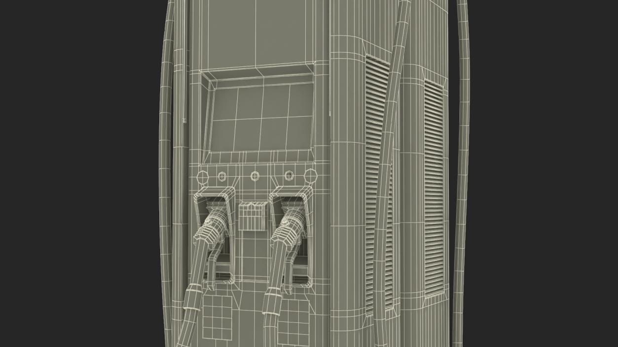 Charging Station and Electric Cars 3D model