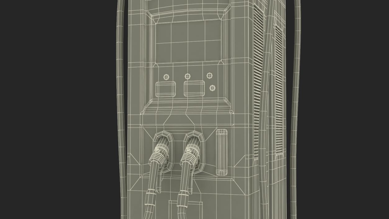 Charging Station and Electric Cars 3D model