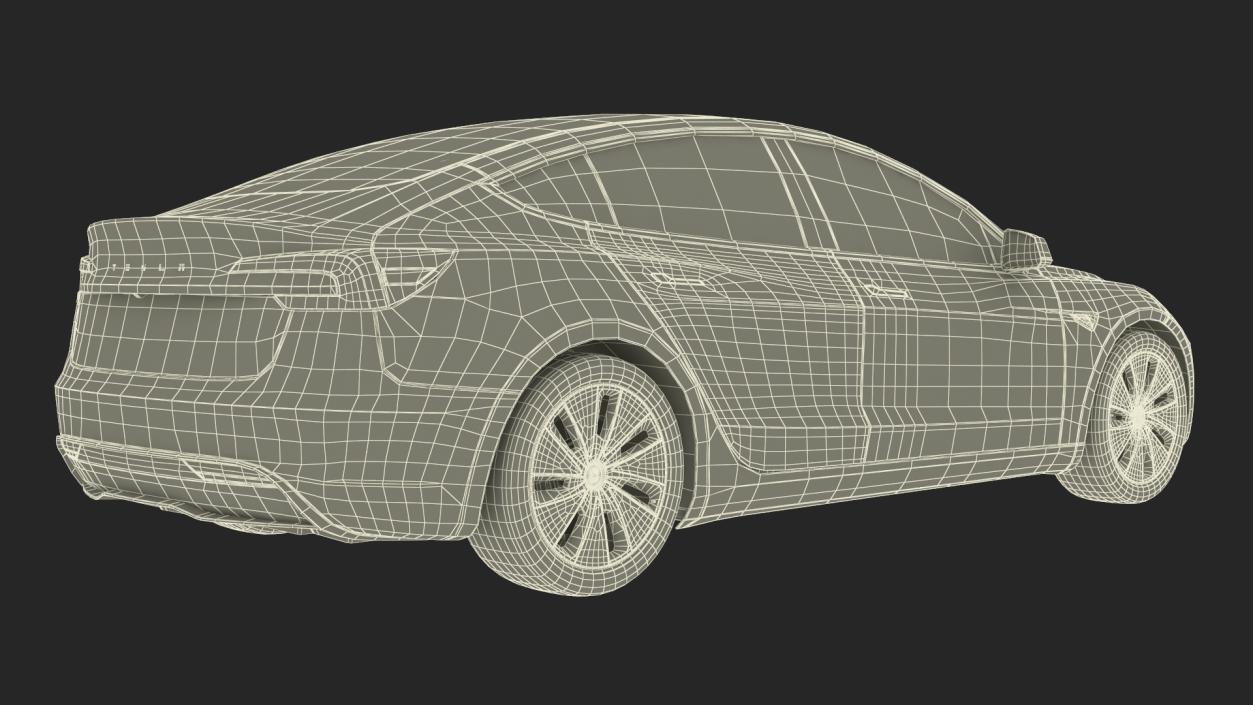 Charging Station and Electric Cars 3D model