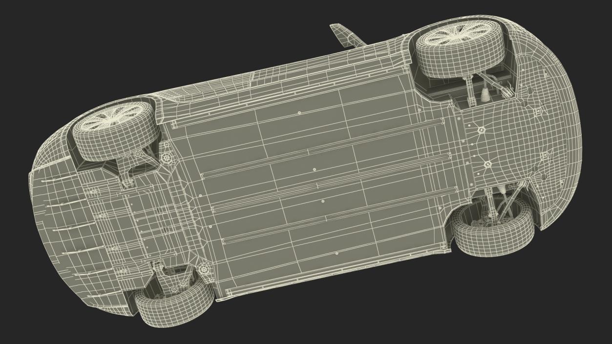 Charging Station and Electric Cars 3D model