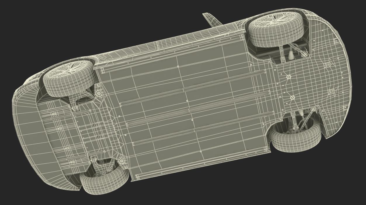 Charging Station and Electric Cars 3D model