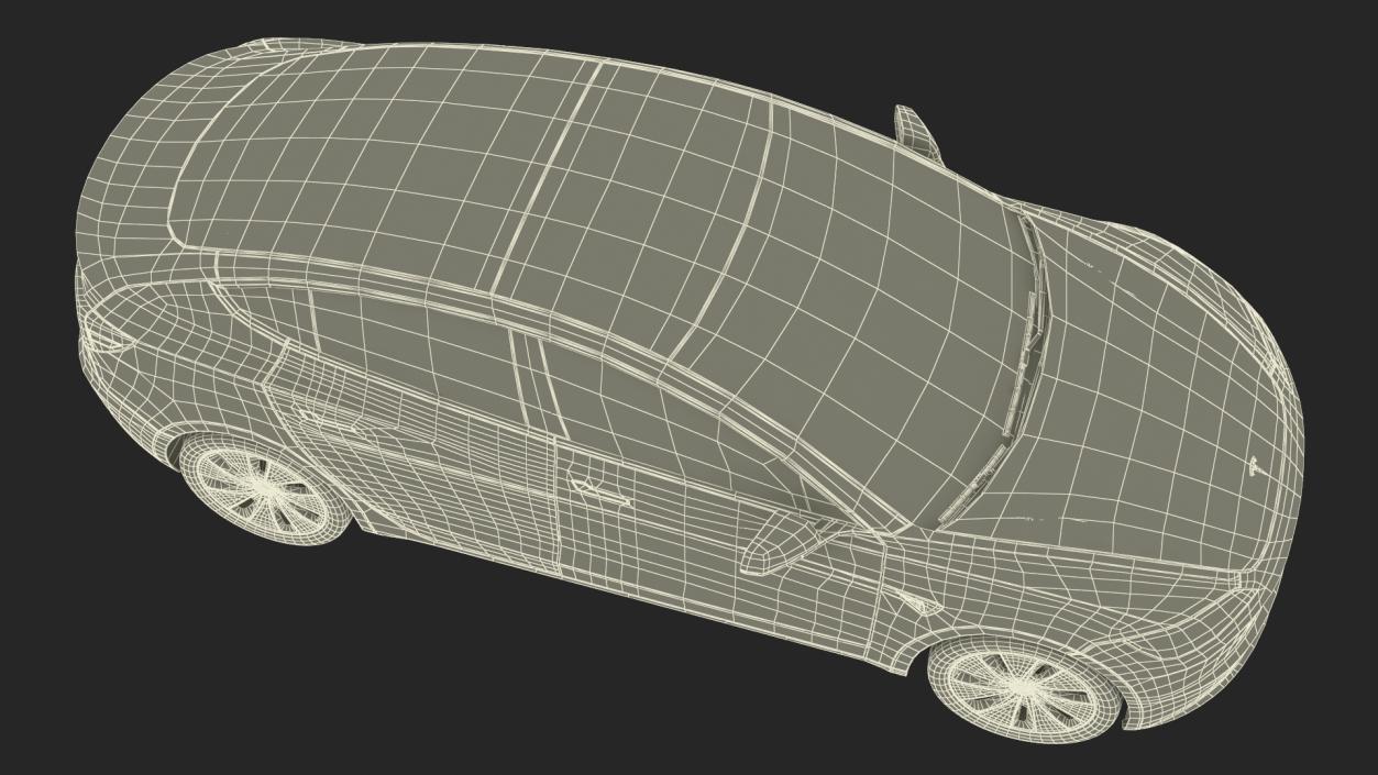 Charging Station and Electric Cars 3D model