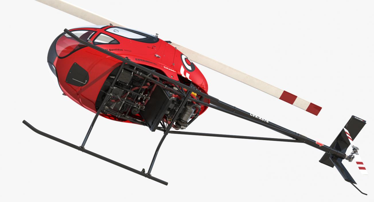 3D model Sport Helicopter Cicare 8