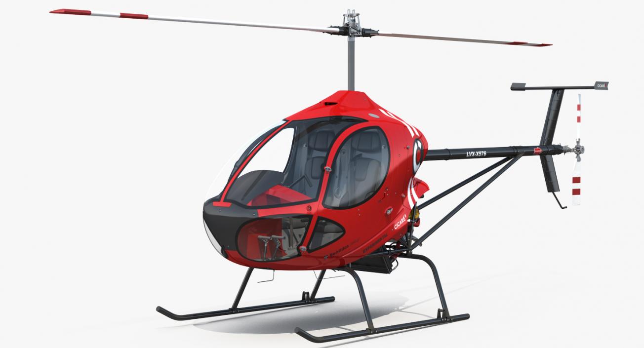 3D model Sport Helicopter Cicare 8