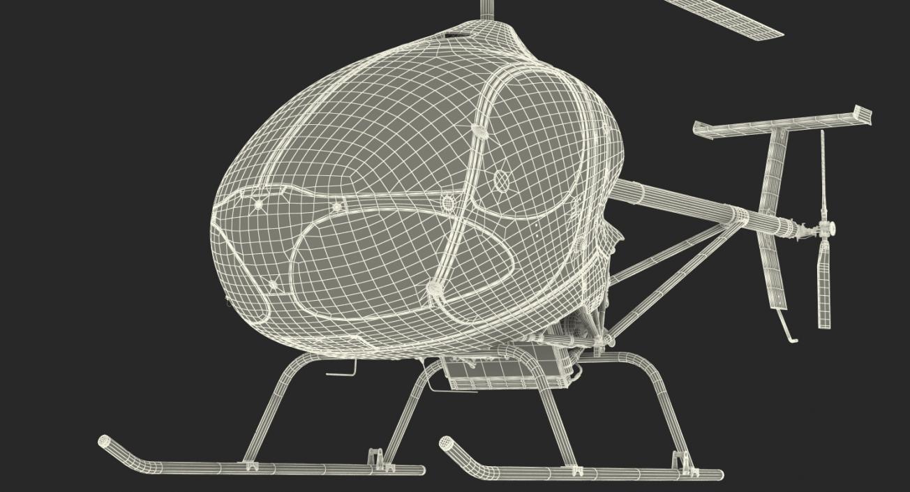 3D model Sport Helicopter Cicare 8