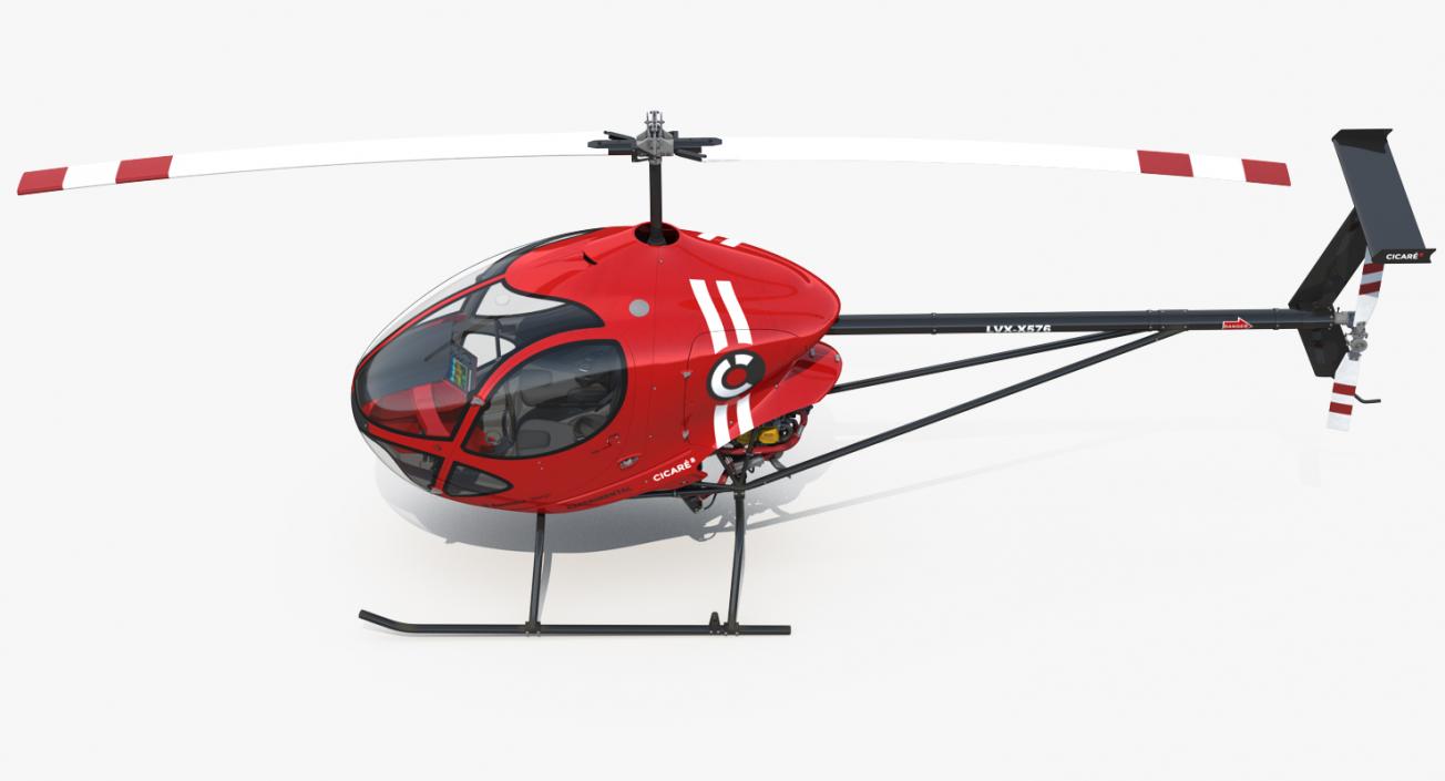 3D model Sport Helicopter Cicare 8