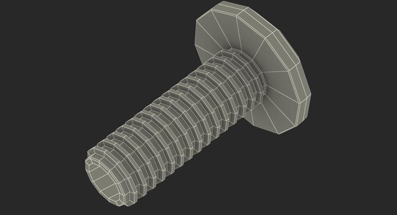 3D Machine Screw model