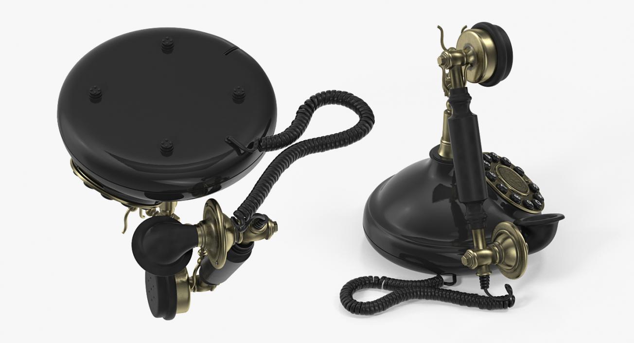 Old Fashioned Retro Telephone 3D model