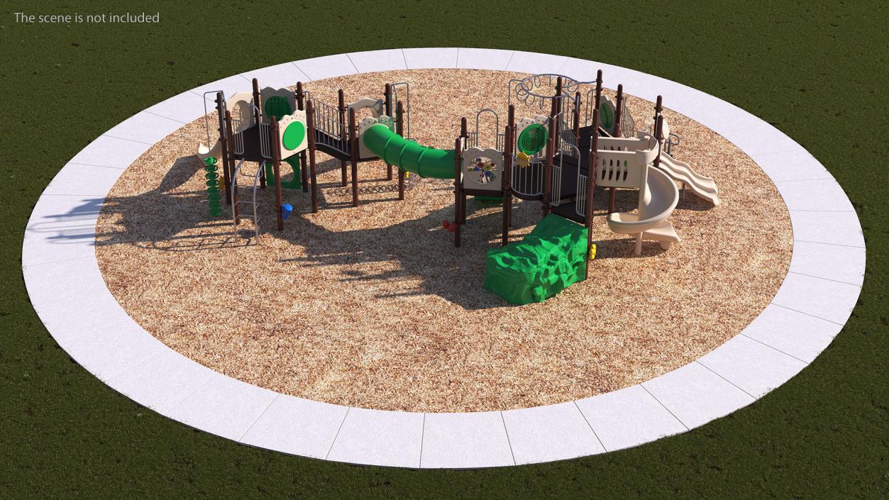 3D model Commercial Kids Playground Set